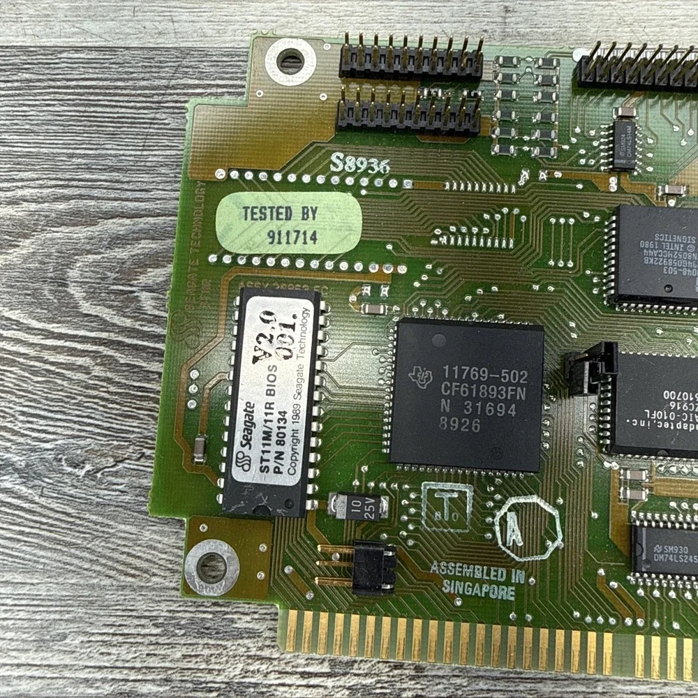 Vintage Seagate ST11R ISA RLL Hard Disk Controller Card-Sentinel - Untested